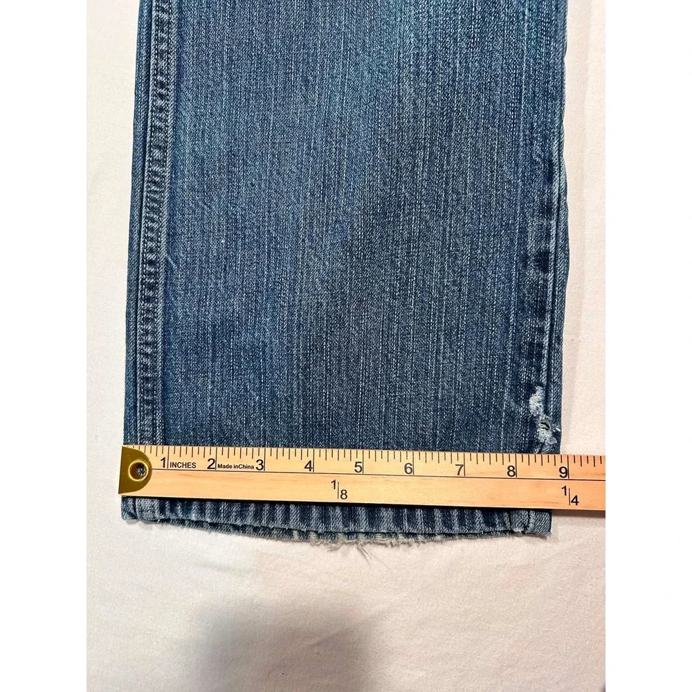 Levis 514 Slim Straight Mens Jeans 38x32 Medium Wash Blue Denim 100% Cotton